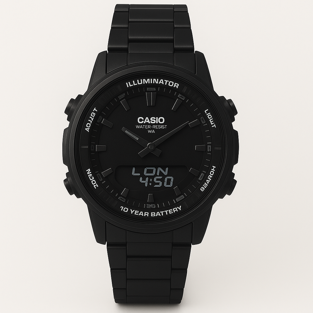 Casio Men's Stainless Steel Digital-Analog Watch
